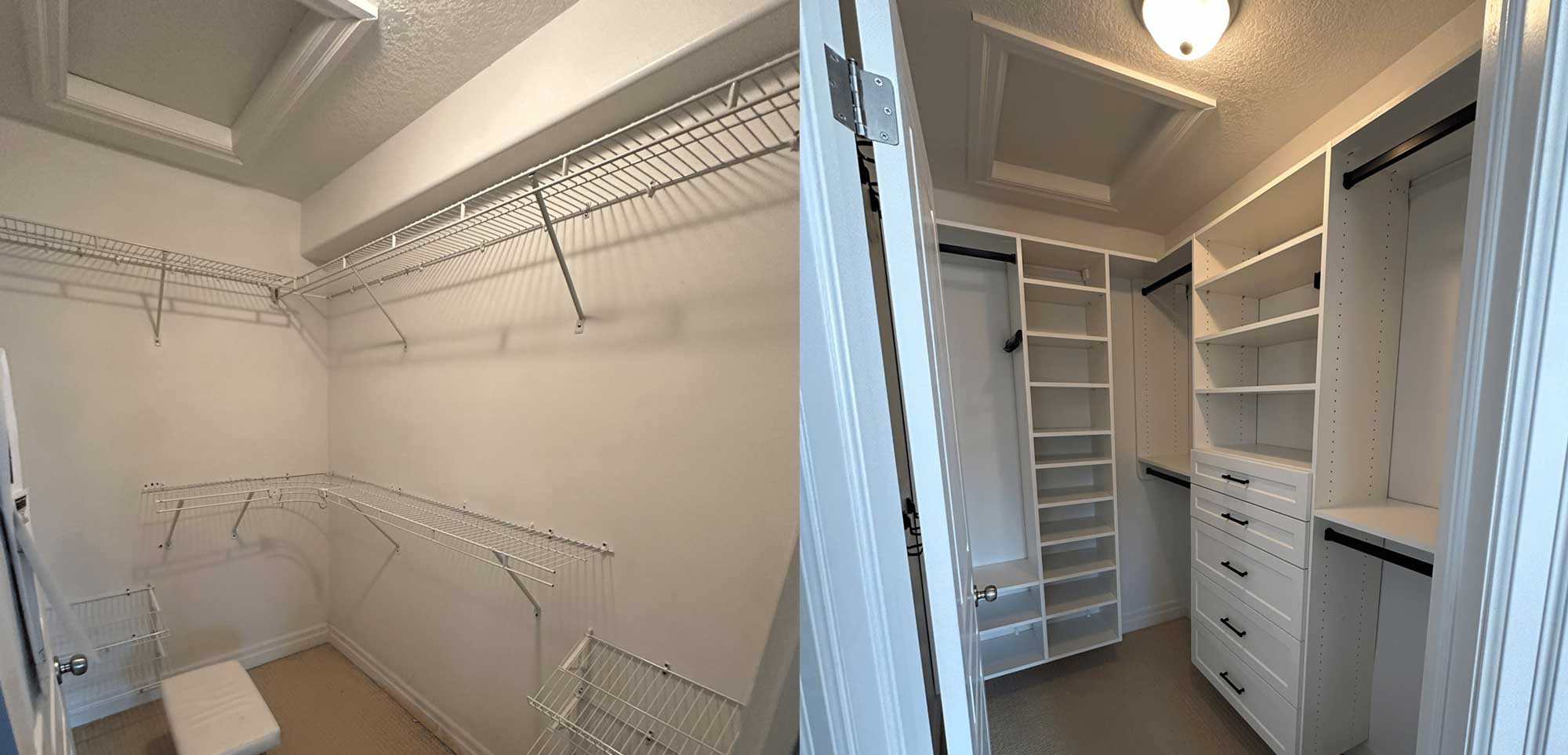 ban1-new closet renovation in Ontario by Space Age Shelving